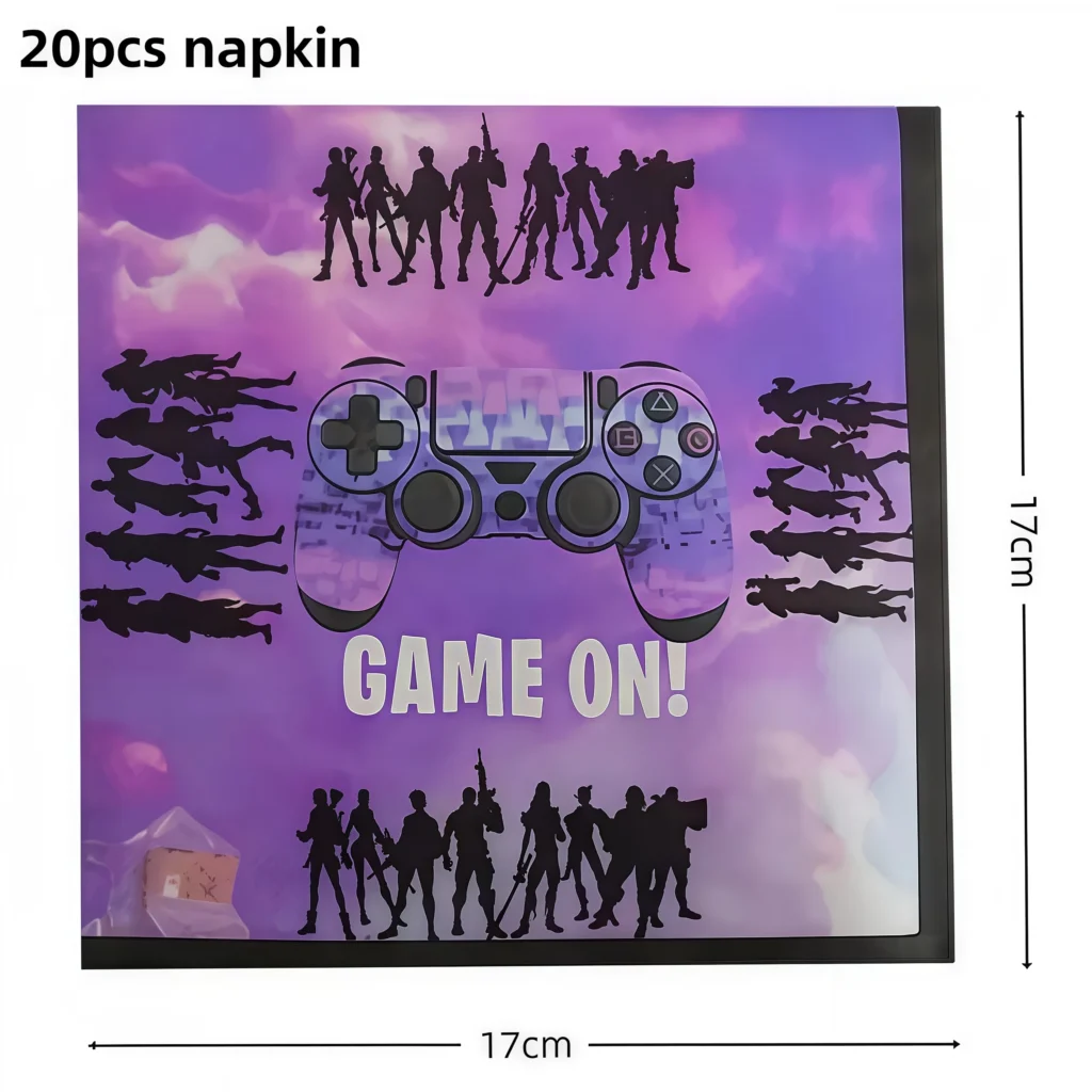 serviettes jeu vidéo