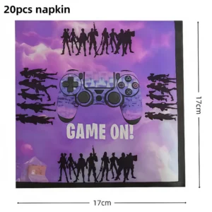 serviettes jeu vidéo